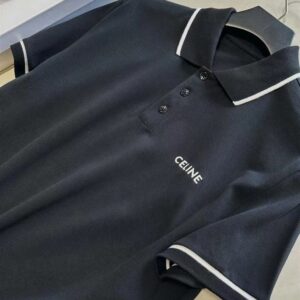 CELINE CLASSIC POLO SHIRT IN COTTON PIQUE - CE007