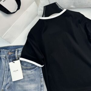 CELINE PARIS T-SHIRT IN COTTON JERSEY - CE010