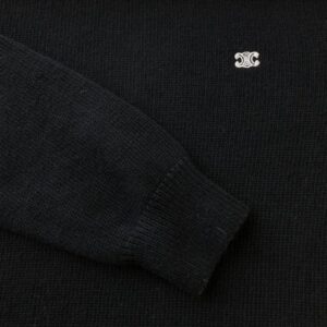 CELINE TRIOMPHE CREW NECK SWEATER IN WOOL AND CASHMERE - CR009