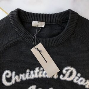 CHRISTIAN DIOR ATELIER SWEATER BLACK WOOL JERSEY - Z009