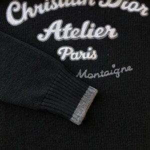 CHRISTIAN DIOR ATELIER SWEATER BLACK WOOL JERSEY - Z009