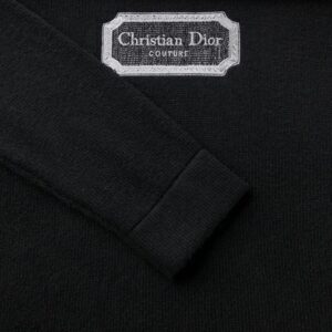 CHRISTIAN DIOR COUTURE SWEATER BLACK CASHMERE JERSEY - Z019