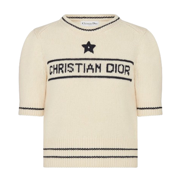 CHRISTIAN DIOR SHORT-SLEEVED SWEATER - O046