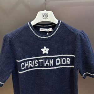 CHRISTIAN DIOR SHORT-SLEEVED SWEATER - O047