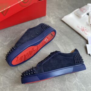 CHRISTIAN LOUBOUTIN ORLATO SUEDE SPIKES SNEAKERS - C045