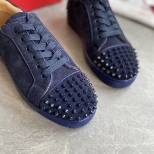 CHRISTIAN LOUBOUTIN ORLATO SUEDE SPIKES SNEAKERS - C045