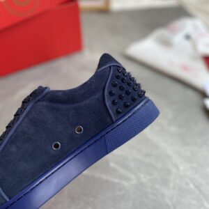 CHRISTIAN LOUBOUTIN ORLATO SUEDE SPIKES SNEAKERS - C045