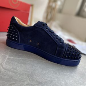 CHRISTIAN LOUBOUTIN ORLATO SUEDE SPIKES SNEAKERS - C045