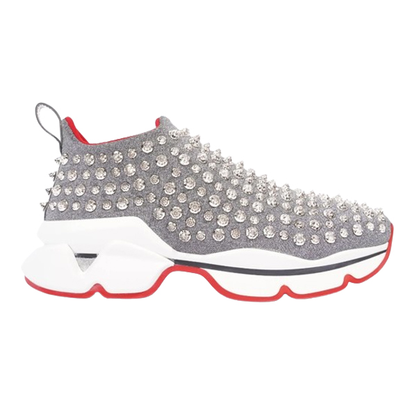 CHRISTIAN LOUBOUTIN SPIKES SOCK DONNA FLAT NEOPRENE SNEAKERS - C051