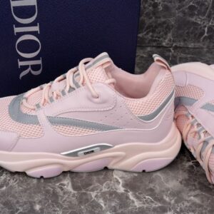 DIOR B22 SNEAKER PINK TECHNICAL MESH AND SMOOTH CALFSKIN - I064