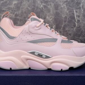 DIOR B22 SNEAKER PINK TECHNICAL MESH AND SMOOTH CALFSKIN - I064