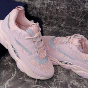 DIOR B22 SNEAKER PINK TECHNICAL MESH AND SMOOTH CALFSKIN - I064