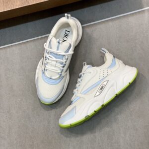 DIOR B22 SNEAKER WHITE LIGHT GREEN - I025