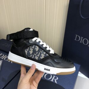 DIOR B27 HIGH-TOP SNEAKER BLACK BEIGR - I079