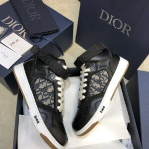 DIOR B27 HIGH-TOP SNEAKER BLACK BEIGR - I079