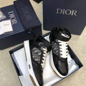 DIOR B27 HIGH-TOP SNEAKER BLACK BEIGR - I079