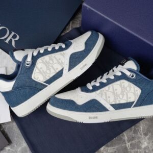 DIOR B27 LOW-TOP SNEAKER BLUE DENIM - I052