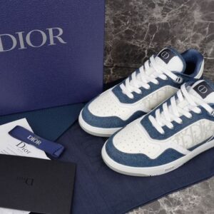 DIOR B27 LOW-TOP SNEAKER BLUE DENIM - I052