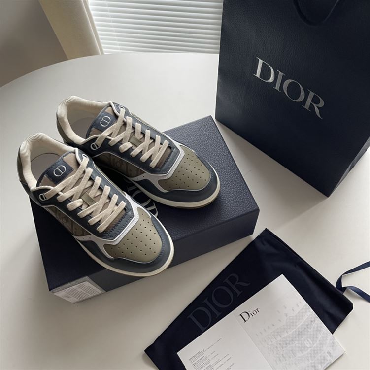 DIOR B27 LOW-TOP SNEAKER GREY BROWN - I057