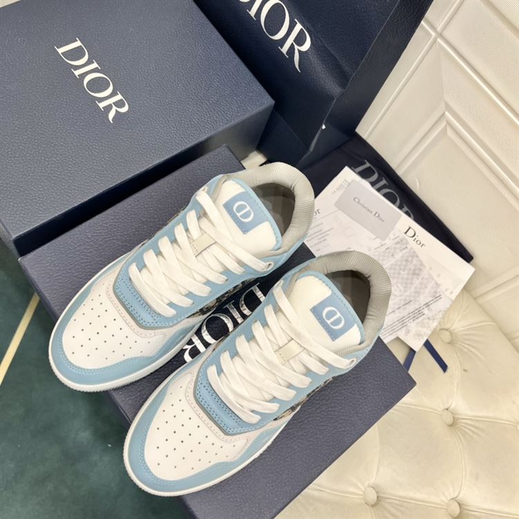 DIOR B27 LOW-TOP SNEAKER LIGHT BLUE WHITE - I069