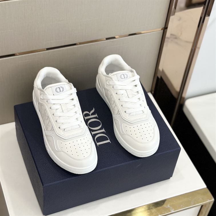 DIOR B27 LOW-TOP SNEAKER WHITE SMOOTH CALFSKIN - I055