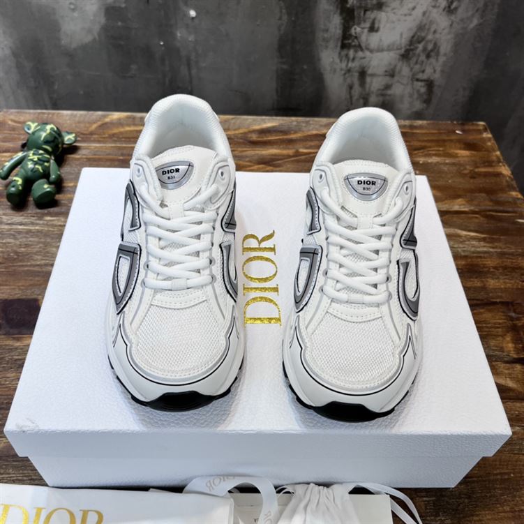 DIOR B30 SNEAKER WHITE MESH AND TECHNICAL FABRIC - I116