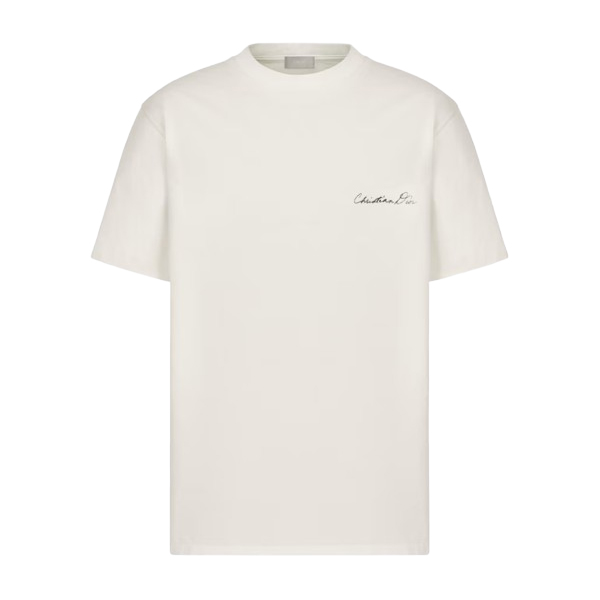 DIOR HANDWRITTEN CHRISTIAN DIOR T-SHIRT RELAXED FIT - O005