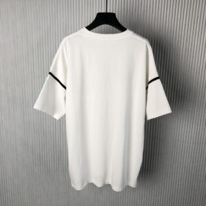 DIOR OVERSIZED T-SHIRT WHITE SLUB COTTON JERSEY - O031