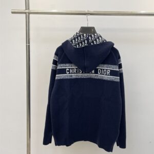 DIOR REVERSIBLE ZIPPED CARDIGAN WITH HOOD - Z030