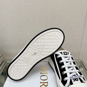 DIOR WALKNDIOR PLATFORM SNEAKER BLACK COTTON CANVAS - I042