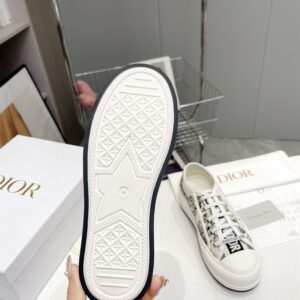 DIOR WALKNDIOR PLATFORM SNEAKER WHITE EMBROIDERED COTTON - I094