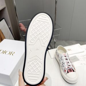 DIOR WALKNDIOR PLATFORM SNEAKER WHITE MULTICOLOR FLORILEGIO EMBROIDERED COTTON - I095