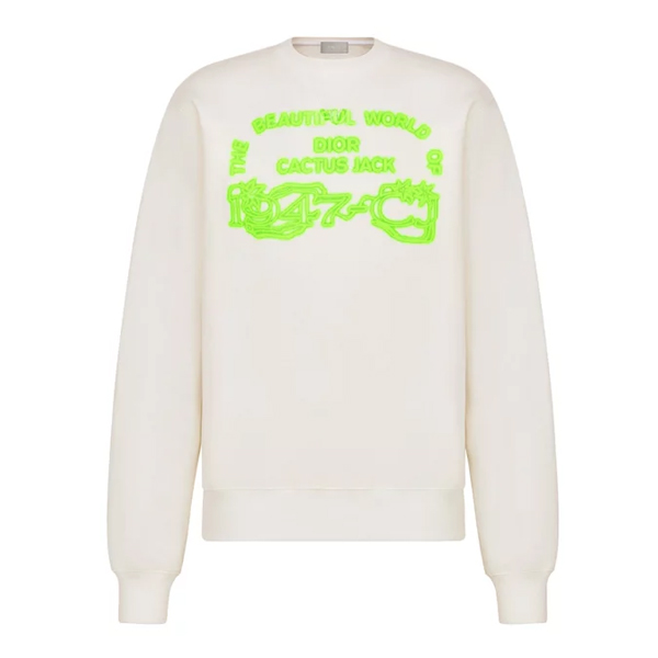 DIOR X CACTUS JACK SWEATSHIRT WHITE - Z018