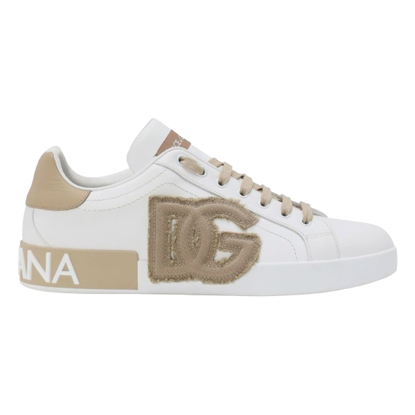 DOLCE & GABBANA CALFSKIN PORTOFINO SNEAKERS - HY017