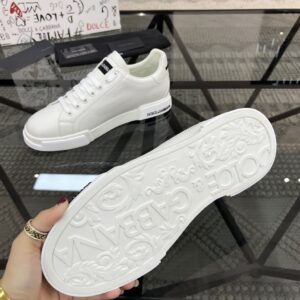 DOLCE & GABBANA LEATHER PORTOFINO SNEAKERS - HY009