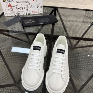 DOLCE & GABBANA LEATHER PORTOFINO SNEAKERS - HY009