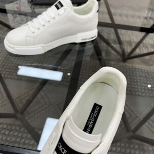 DOLCE & GABBANA LEATHER PORTOFINO SNEAKERS - HY009