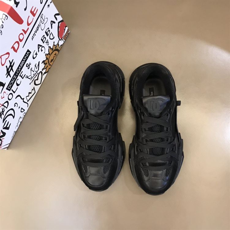 DOLCE & GABBANA MIXED-MATERIAL AIRMASTER SNEAKERS - HY062