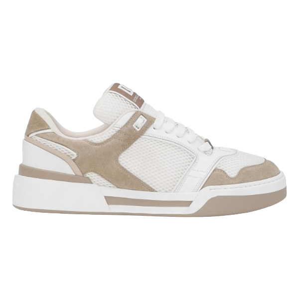 DOLCE & GABBANA MIXED-MATERIAL NEW ROMA SNEAKERS - HY025