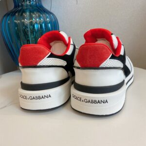 DOLCE & GABBANA MIXED-MATERIAL NEW ROMA SNEAKERS - HY071