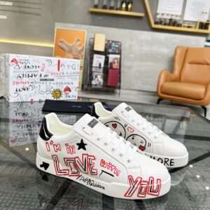 DOLCE & GABBANA PORTOFINO CUORE SNEAKERS - HY021