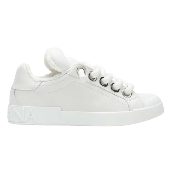 DOLCE & GABBANA PORTOFINO LEATHER SNEAKERS - HY048