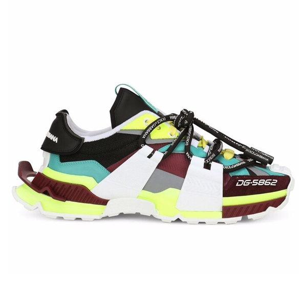 DOLCE & GABBANA SPACE MULTI-MATERIAL SNEAKERS - HY067