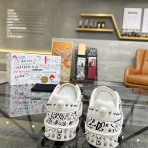 DOLCE & GABBANA WHITE PORTOFINO SNEAKERS - HY012