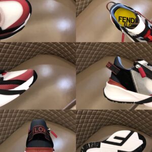 FENDI FLOW MULTICOLOUR NYLON LOW-TOPS - F019