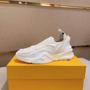 FENDI FLOW WHITE MESH RUNNING SNEAKERS - F025