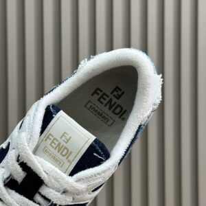 FENDI MATCH BLUE DENIM LOW-TOPS SNEAKER - F002