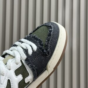 FENDI MATCH GREEN DENIM LOW-TOPS SNEAKER - F001