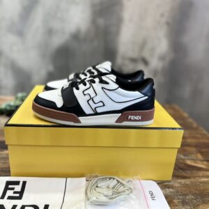 FENDI MATCH SNEAKERS BLACK WHITE - F007