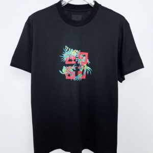 GIVENCHY 4G FLOWERS PRINTED T-SHIRT - K025